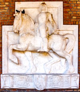 Relief of Matthias Corvinus in the Szeged Pantheon photo