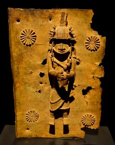 Relief plaque, Edo, Benin, Nigeria, 16th-17th century AD, brass - Rautenstrauch-Joest-Museum - DSC00285
