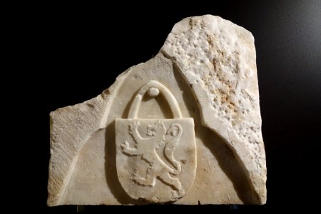 Relief with Lion Rampant, Ligurian, second half of the 14th century, marble - Museo Diocesano (Genoa) - DSC01906