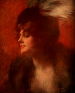 René Gilbert Portrait de femme à l'aigrette Petit Palais 29122017 1