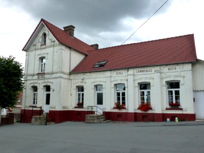 Remilly-Wirquin (Pas-de-Calais, Fr) école communale mixte