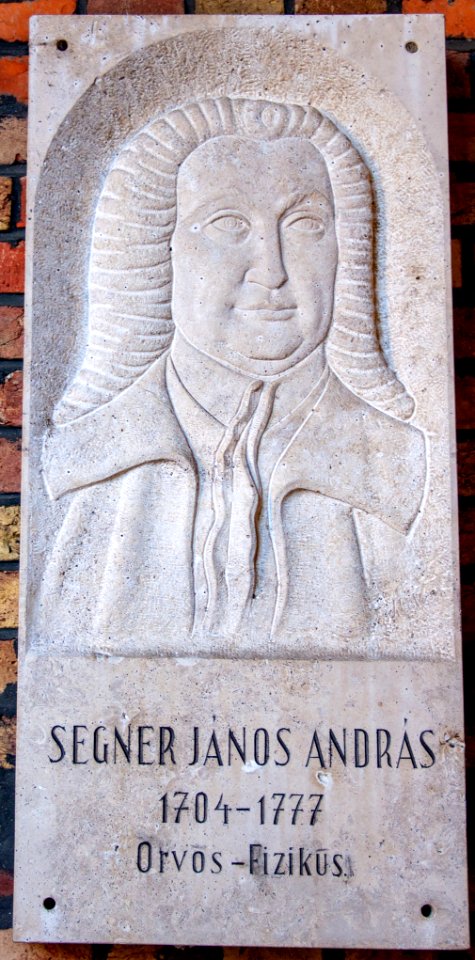 Relief of Johann Andreas von Segner in the Szeged Pantheon