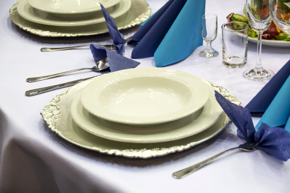 Tableware the ceremony dining table