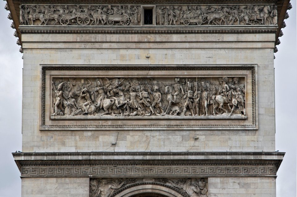 Relief nord arc triomphe Gechter