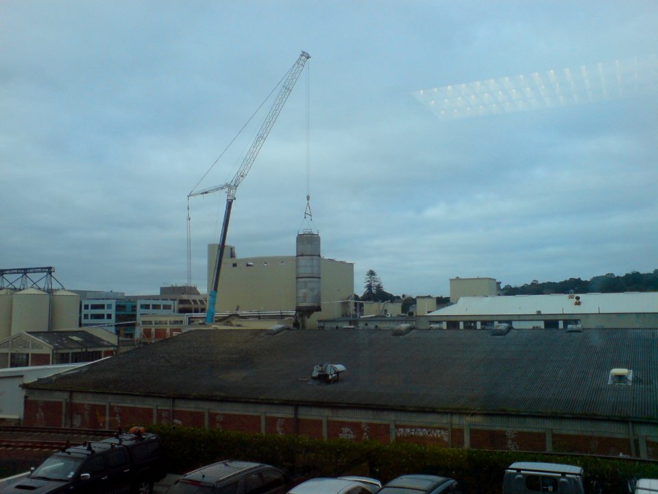 Removing Old Brewery Tanks I