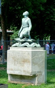 Religion by Arcangelo Cascieri and Adio DiBiccari, made 1958, dedicated 1961 - Parkman Plaza, Boston Common - Boston, MA - DSC06743