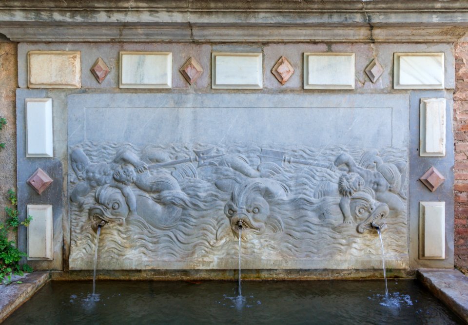 Renaissance Fountain Alhambra, Granada, Andalusia, Spain