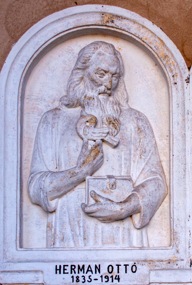 Relief of Ottó Herman in the Szeged Pantheon