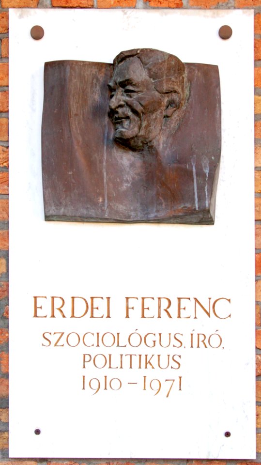 Relief of Ferenc Erdei in the Szeged Pantheon