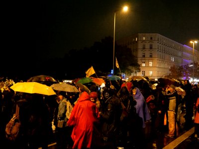 Reoccupation Extinction Rebellion blockade Kottbusser Brücke 2019-10-10 12
