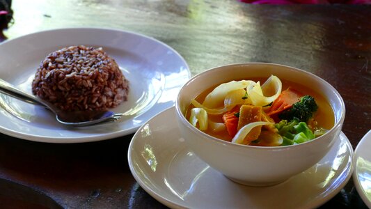 Food vegetable curry court