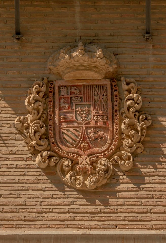 Relief CoA kings of Spain church Nuestra Senora de las Angustias, Granada, Spain