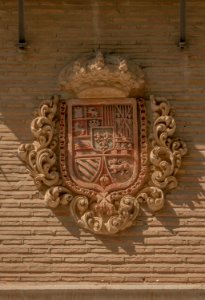Relief CoA kings of Spain church Nuestra Senora de las Angustias, Granada, Spain