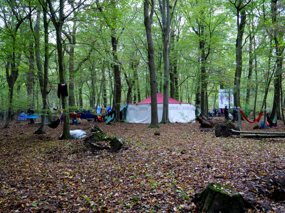 Re-occupation village in the Hambach forest 02
