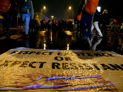Reoccupation Extinction Rebellion blockade Kottbusser Brücke 2019-10-10 07