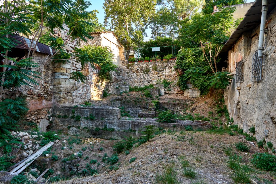 Remains of Hadrian's Pantheon in Athens on June 24, 2020