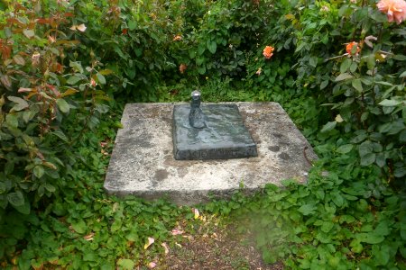 Remains of Steve Ovett Statue, Preston Park, Brighton (June 2020)
