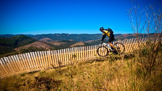 Horizon landscape mountain biking