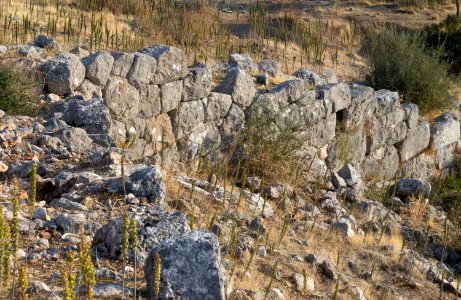 Remains Acropolis of Eretria Euboea Greece photo