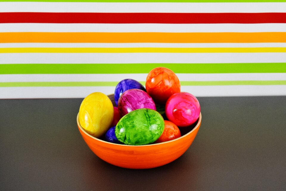Happy easter colored colorful eggs