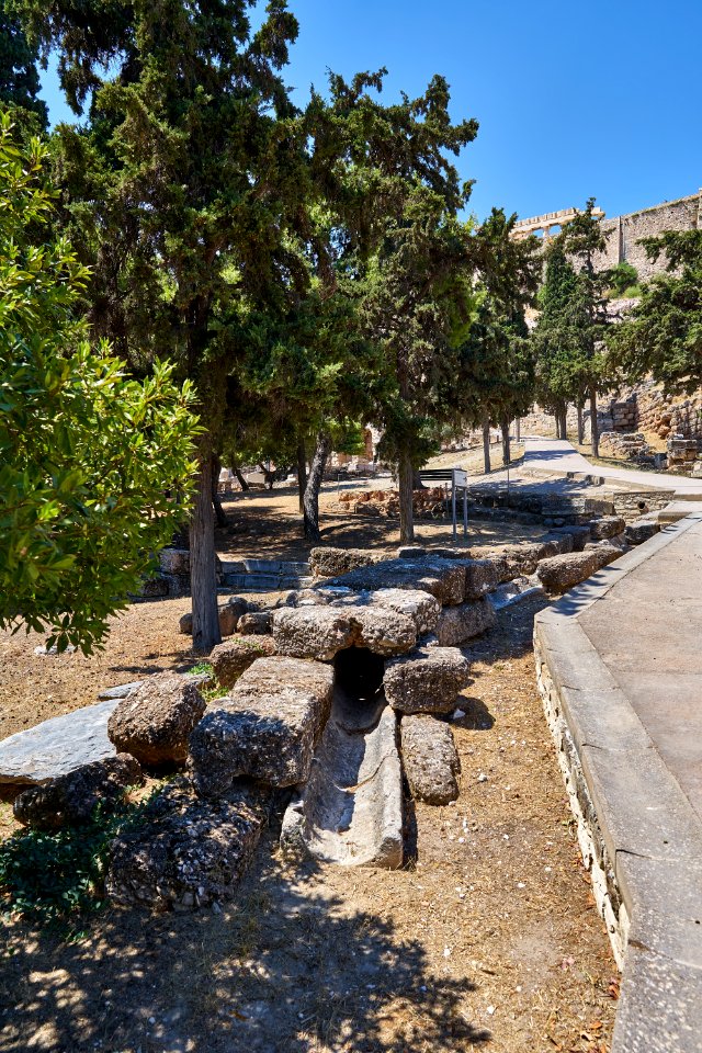 Remains of a drain (?) on the South Slope of the Acropolis on 30 July 2020 photo