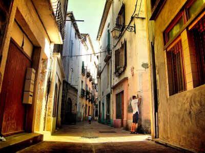 Architecture houses streets photo