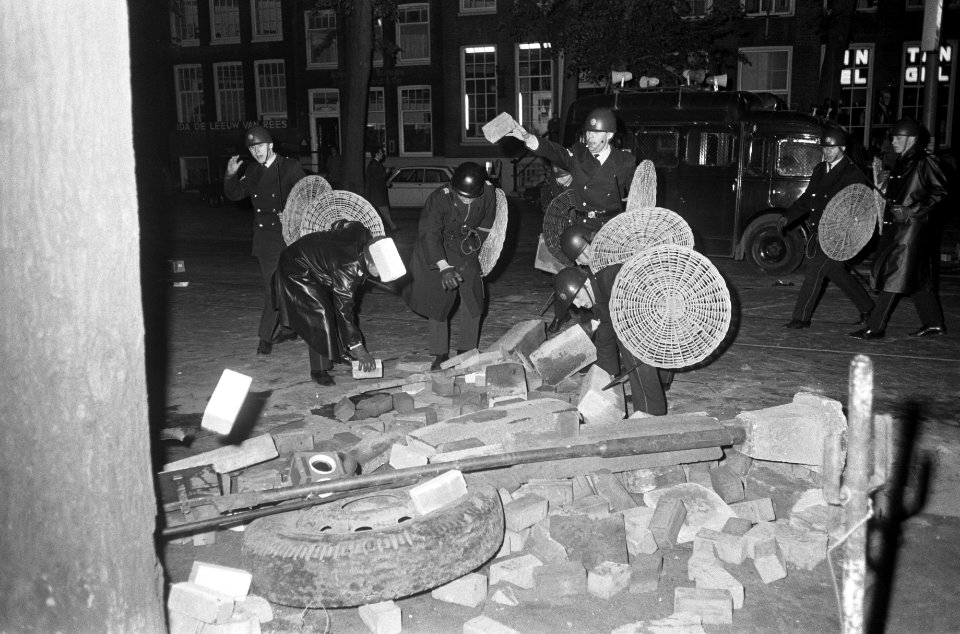 Rellen in Amsterdam in verband met de bezetting door studenten van het Maagdenhu, Bestanddeelnr 922-4363
