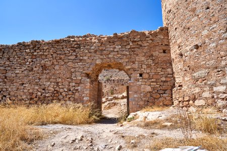 Remains of a gate in Larissa Castle (Argos) on September 5, 2020