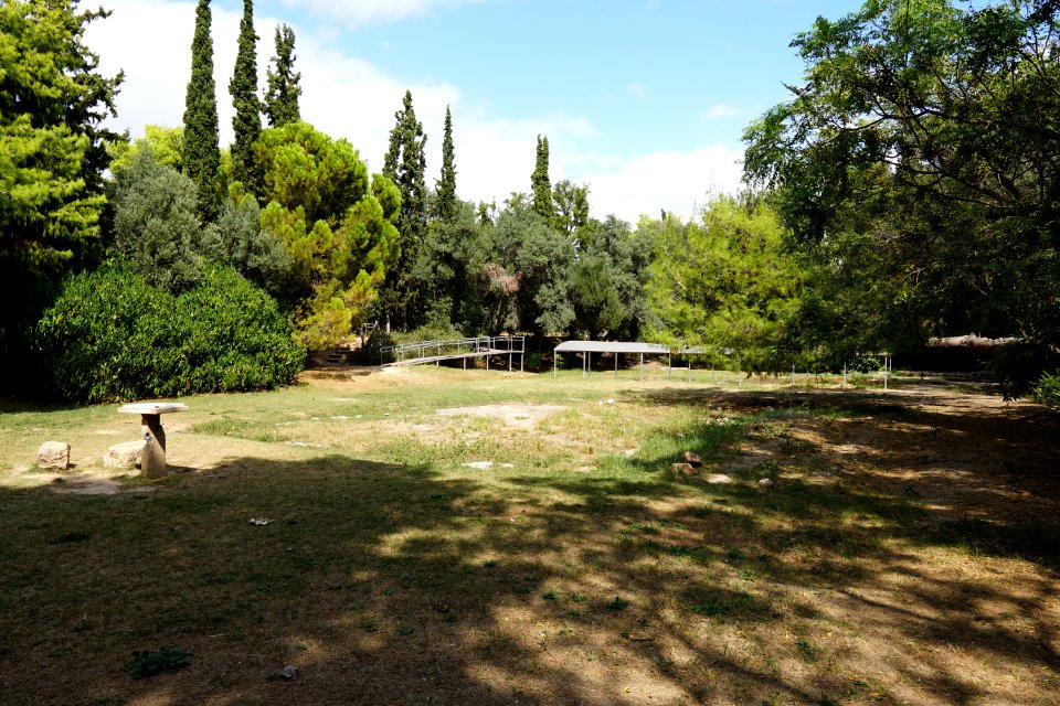Remains of the Gymnasium at the Archaeological Park of Plato’s Academy on 25 September 2018