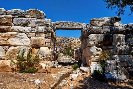 Remains of a gate at Rhamnous on 22 July 2020 photo