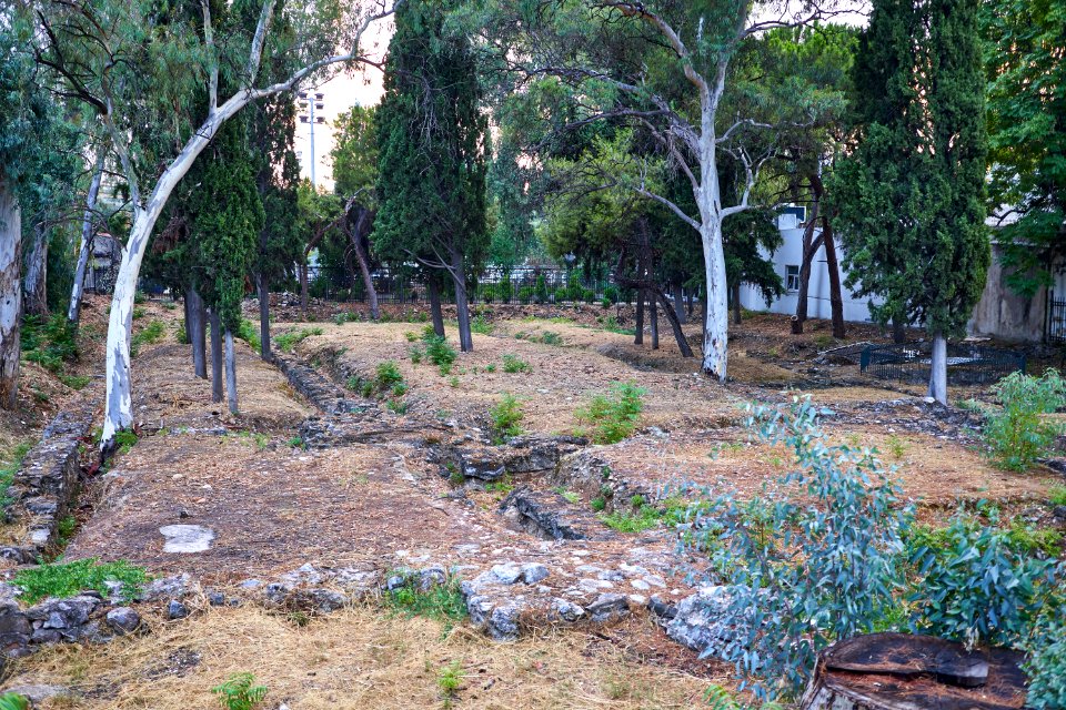 Remains of the Early Christian Basilica of Ilissos on August 7, 2020