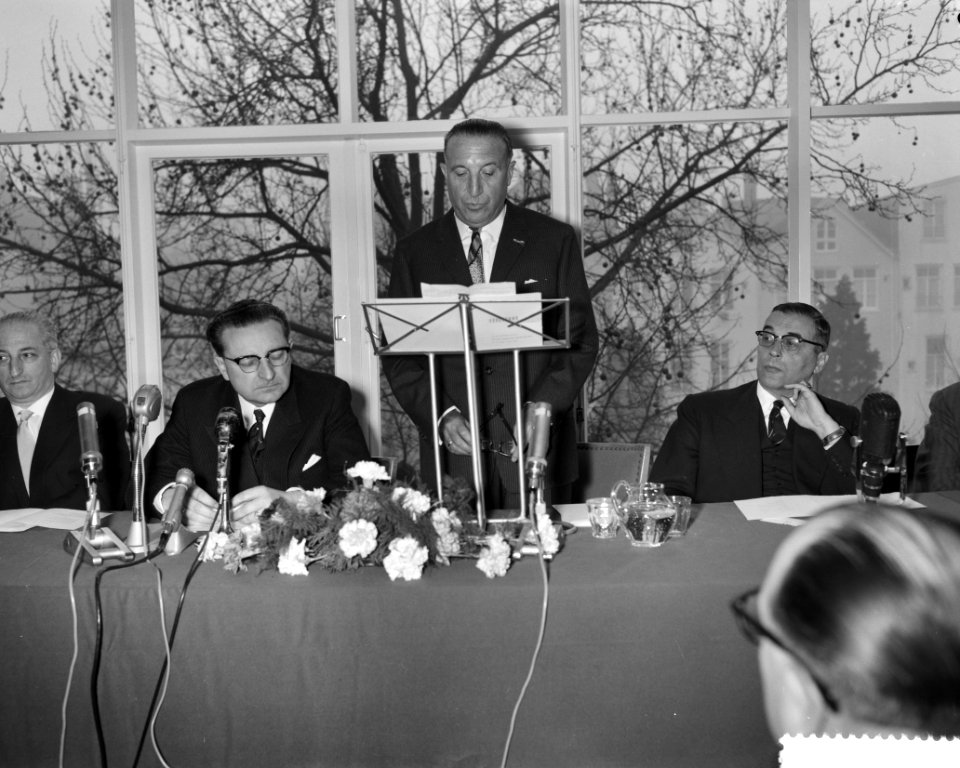 Rede van voorzitter A.V. Sanker, tijdens de viering van het 50-jarig bestaan van, Bestanddeelnr 912-1787
