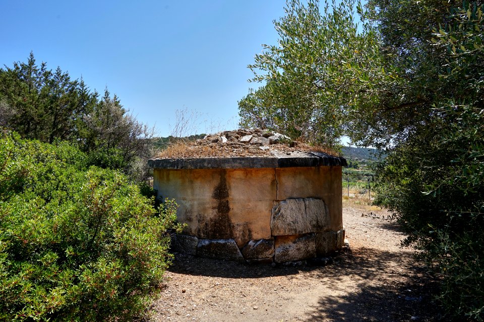 Remains of a burial monument (?) at Rhamnous on July 22, 2020