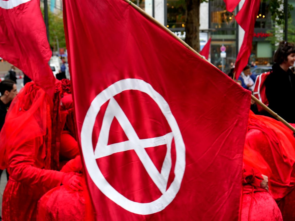Red Rebel Brigade at Extinction Rebellion demonstration Kurfürstendamm 2019-10-09 26