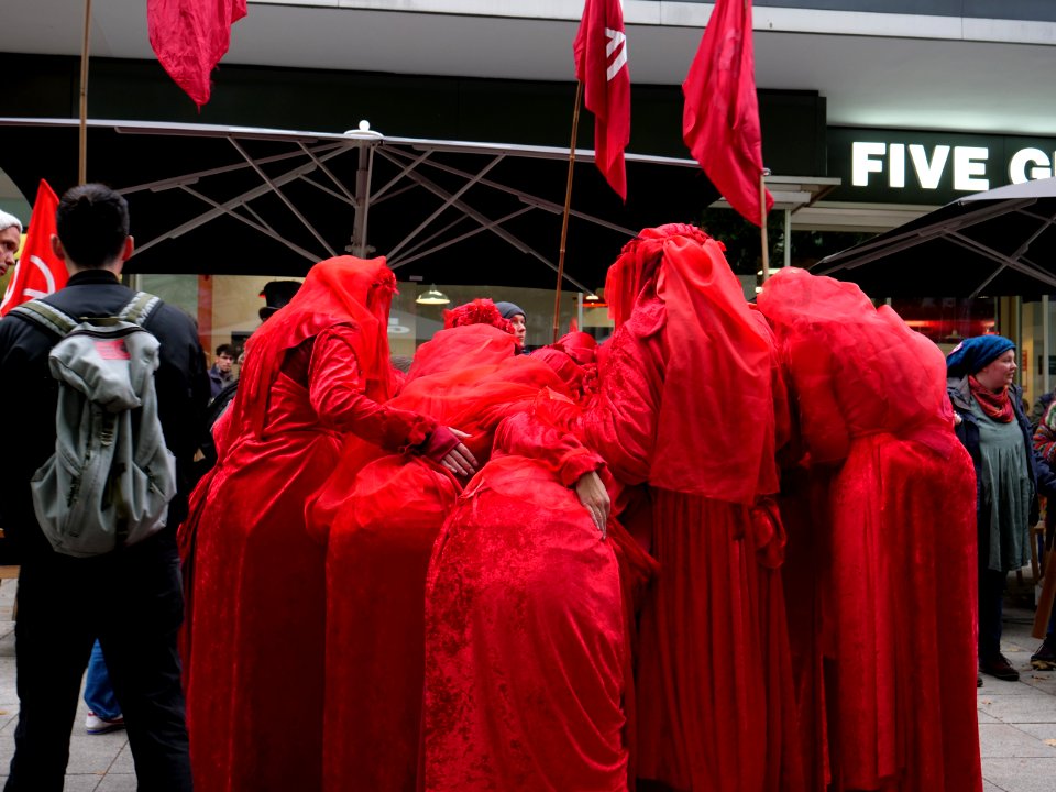 Red Rebel Brigade at Extinction Rebellion demonstration Kurfürstendamm 2019-10-09 30