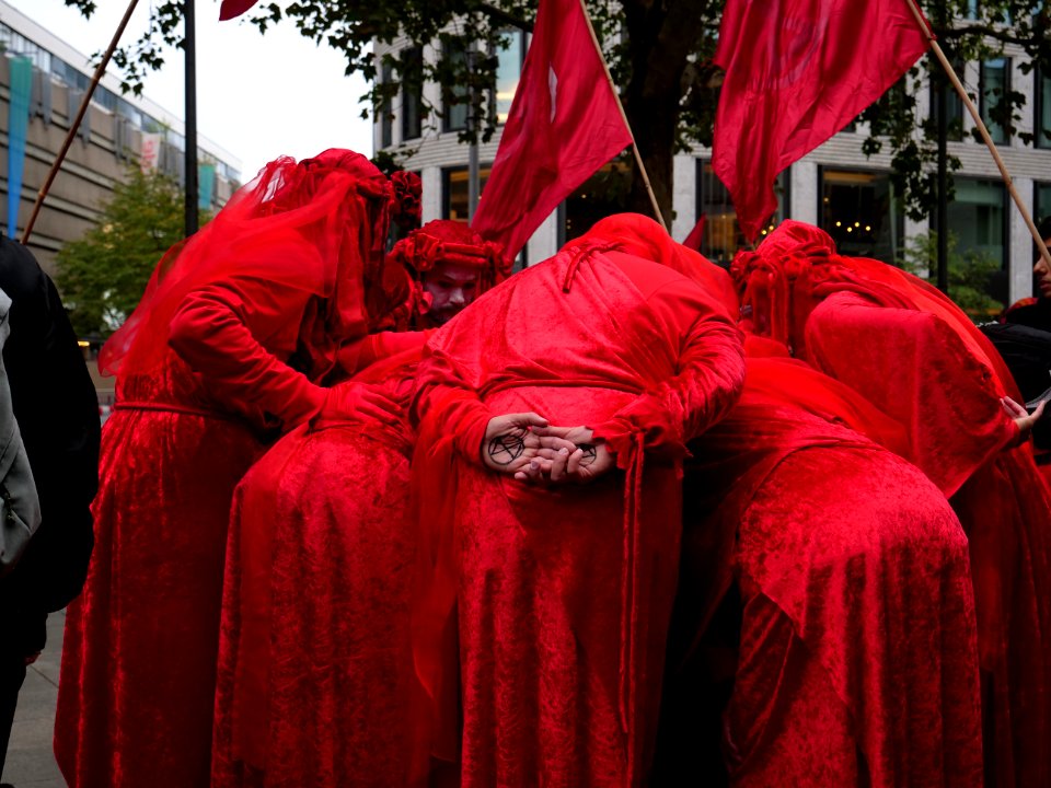 Red Rebel Brigade at Extinction Rebellion demonstration Kurfürstendamm 2019-10-09 29