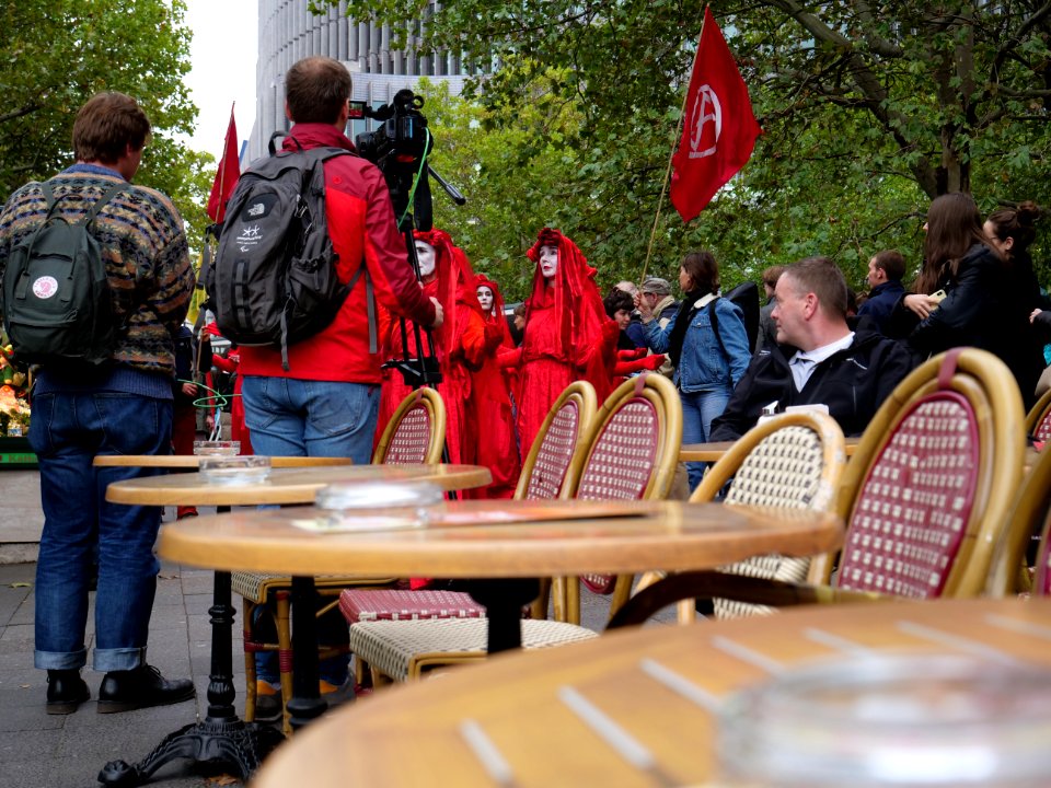 Red Rebel Brigade at Extinction Rebellion demonstration Kurfürstendamm 2019-10-09 17