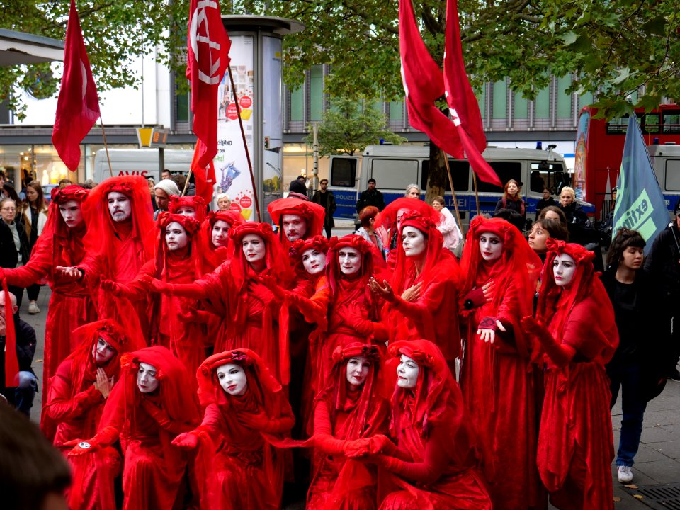 Red Rebel Brigade at Extinction Rebellion demonstration Kurfürstendamm 2019-10-09 08