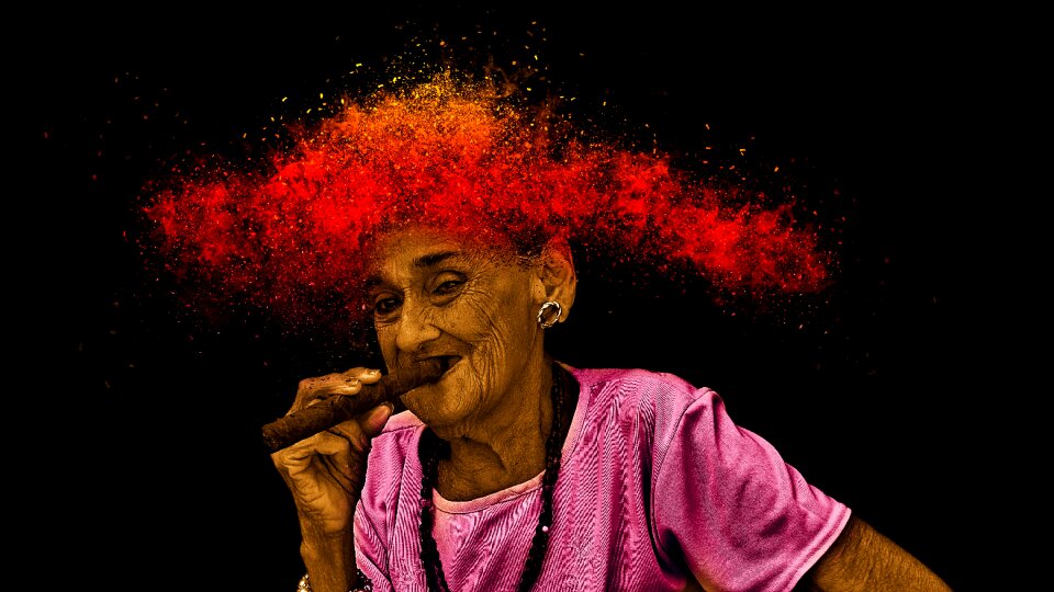Smoking havana portrait