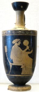Red-figure lekythos by the Sabouroff Painter, California Palace of the Legion of Honor