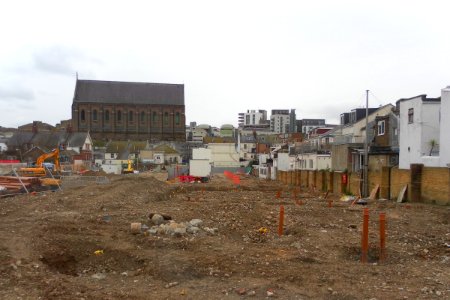 Redevelopment of the Open Market, Ditchling Road, Brighton (looking West) (May 2012) (3)