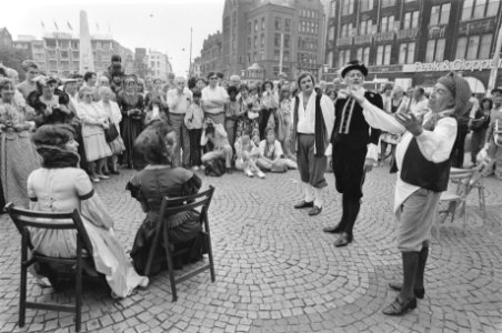 Rederijkers van Antwerpen in Amsterdam in verband met Brederode herdenking in Am, Bestanddeelnr 933-0495