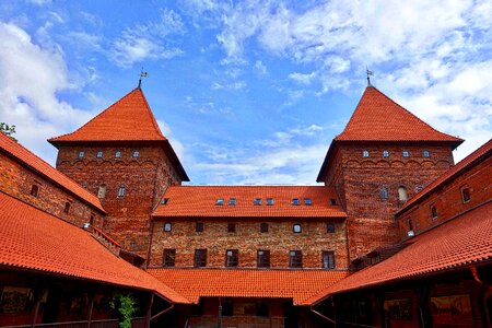 Facade courtyard roofline