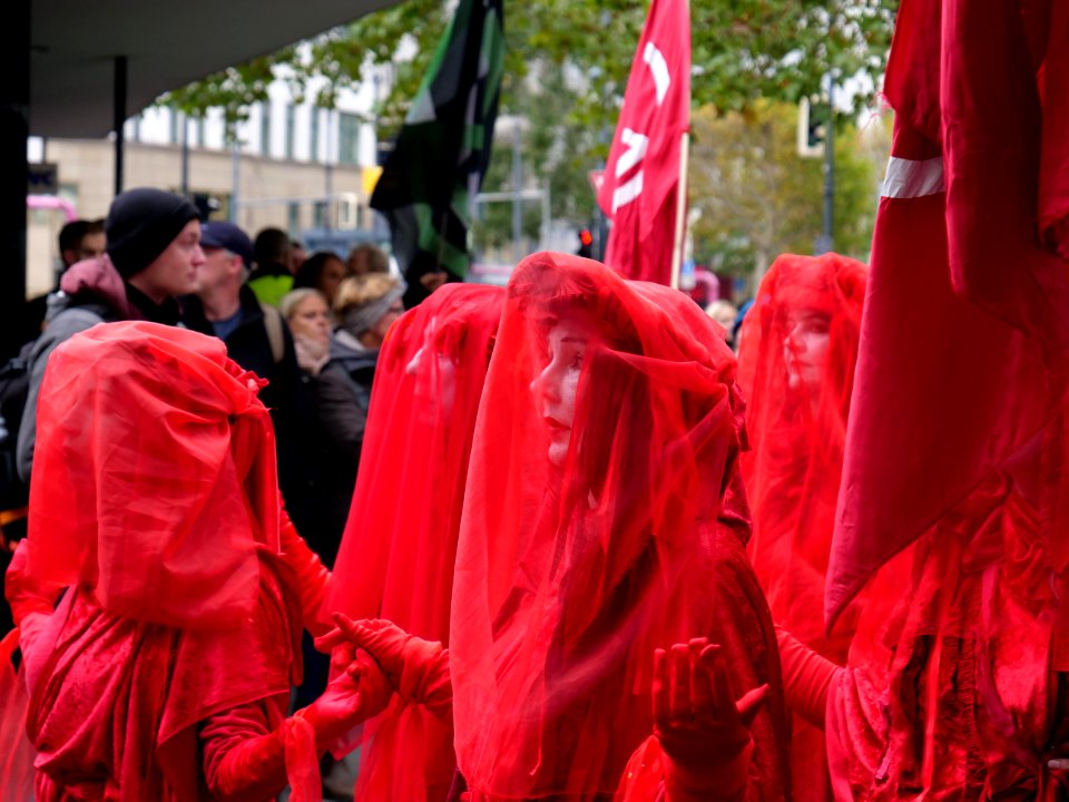 Red Rebel Brigade at Extinction Rebellion demonstration Kurfürstendamm 2019-10-09 04