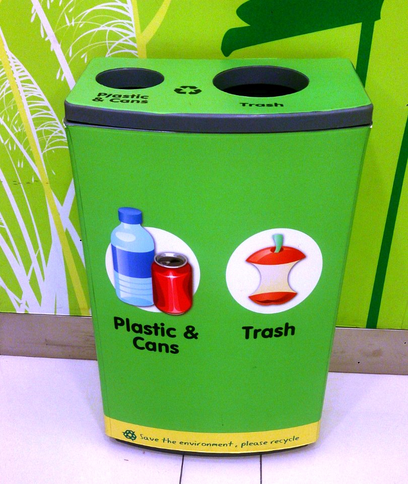 Recycling bin in Singapore