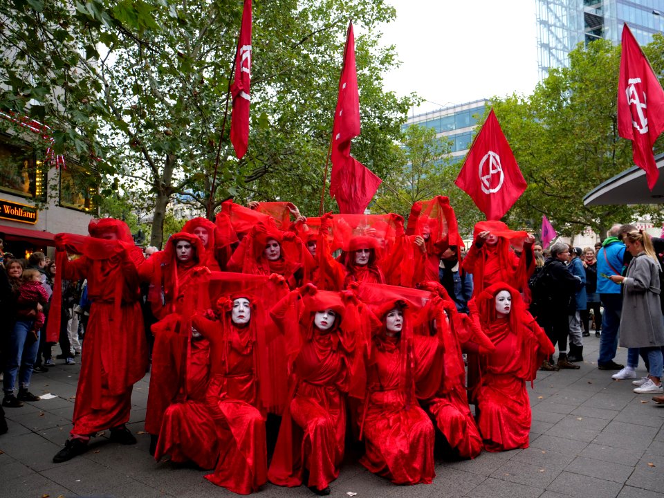Red Rebel Brigade at Extinction Rebellion demonstration Kurfürstendamm 2019-10-09 25