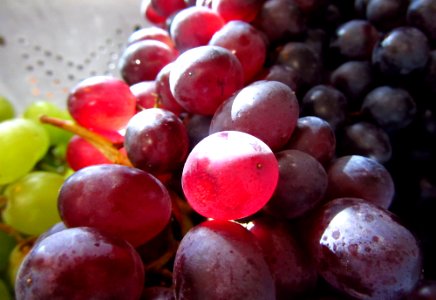 Red and green grapes