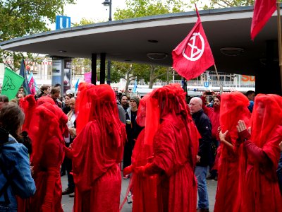 Red Rebel Brigade at Extinction Rebellion demonstration Kurfürstendamm 2019-10-09 05
