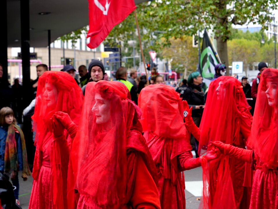 Red Rebel Brigade at Extinction Rebellion demonstration Kurfürstendamm 2019-10-09 03
