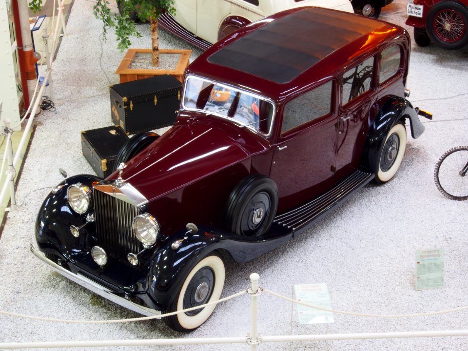 Red 1936 Rolls Royce Phantom III